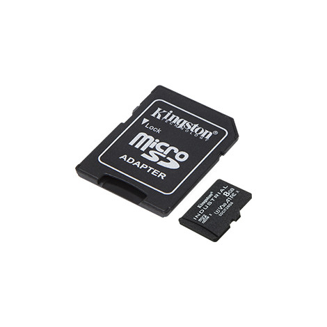 Kingston UHS-I 8 GB, microSDHC/SDXC Industrial Card, Flash memory class Class 10, UHS-I, U3, V30, A1, SD Adapter