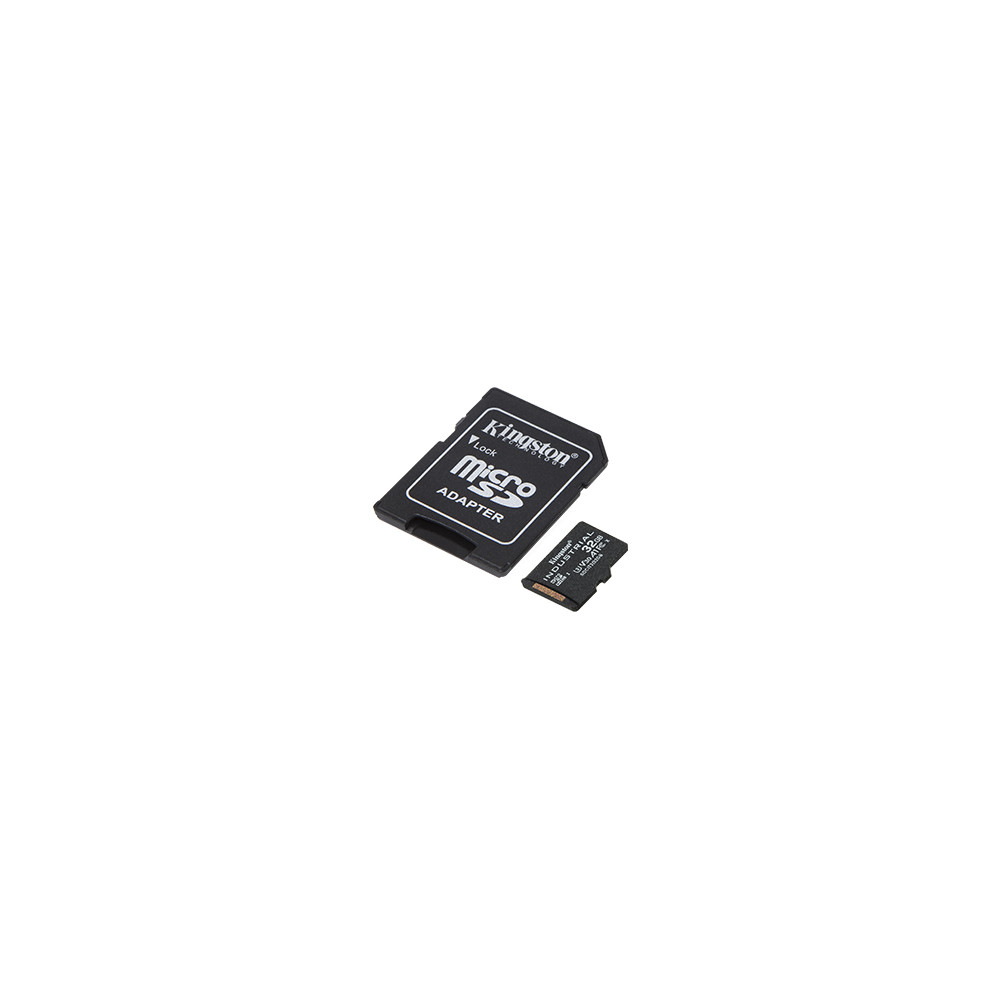 Kingston UHS-I 32 GB, microSDHC/SDXC Industrial Card, Flash memory class Class 10, UHS-I, U3, V30, A1, SD Adapter
