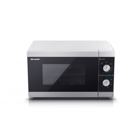 Sharp Microwave Oven with Grill YC-MG01E-S Free standing, 800 W, Grill, Silver