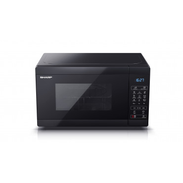 Sharp Microwave Oven with Grill YC-MG02E-B Free standing, 800 W, Grill, Black