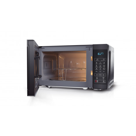 Sharp Microwave Oven with Grill YC-MG02E-B Free standing, 800 W, Grill, Black