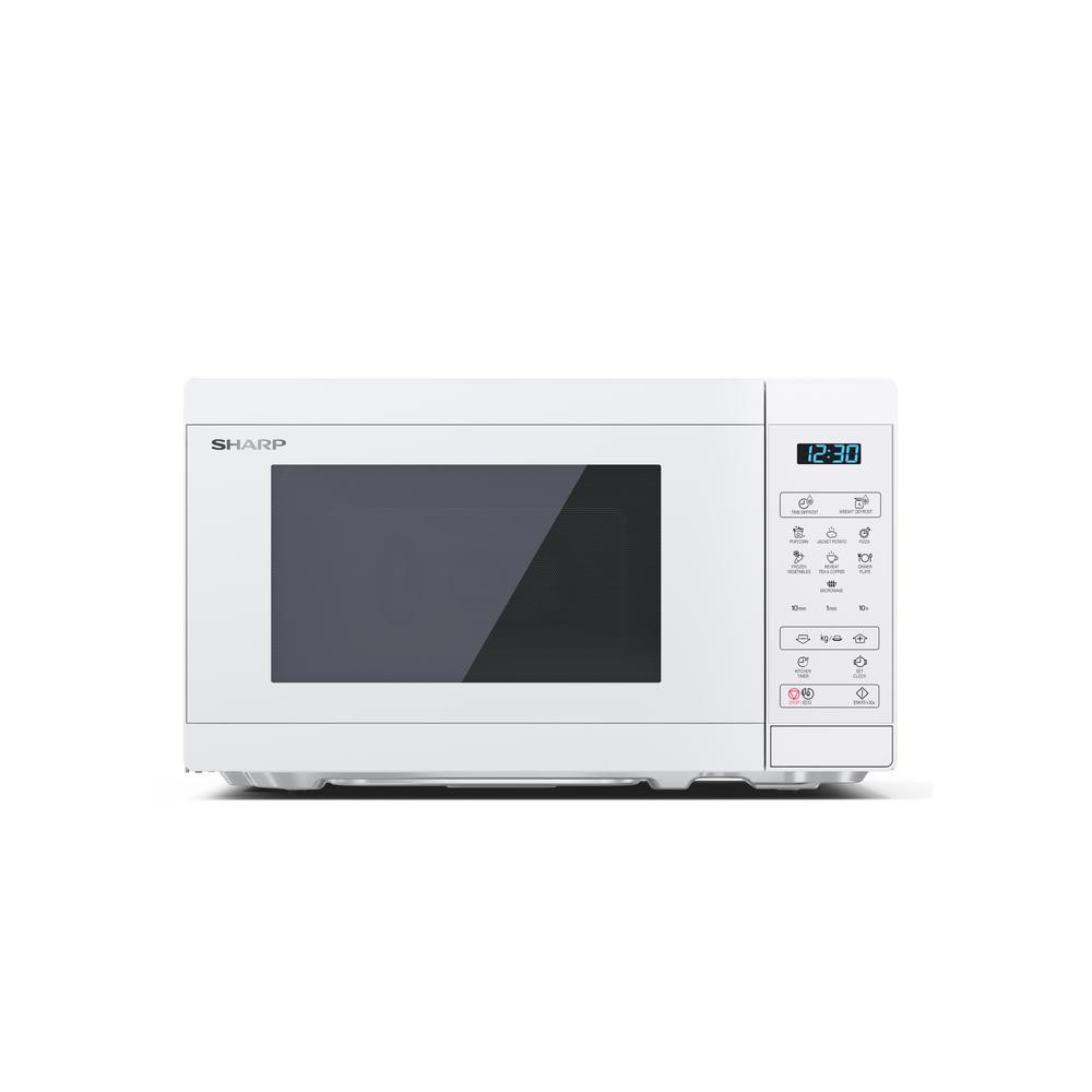 Sharp Microwave Oven YC-MS02E-C Free standing, 800 W, White