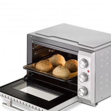 Caso Compact oven TO 20 SilverStyle 20 L, Electric, Easy Clean, Manual, Height 27 cm, Width 45 cm, Silver