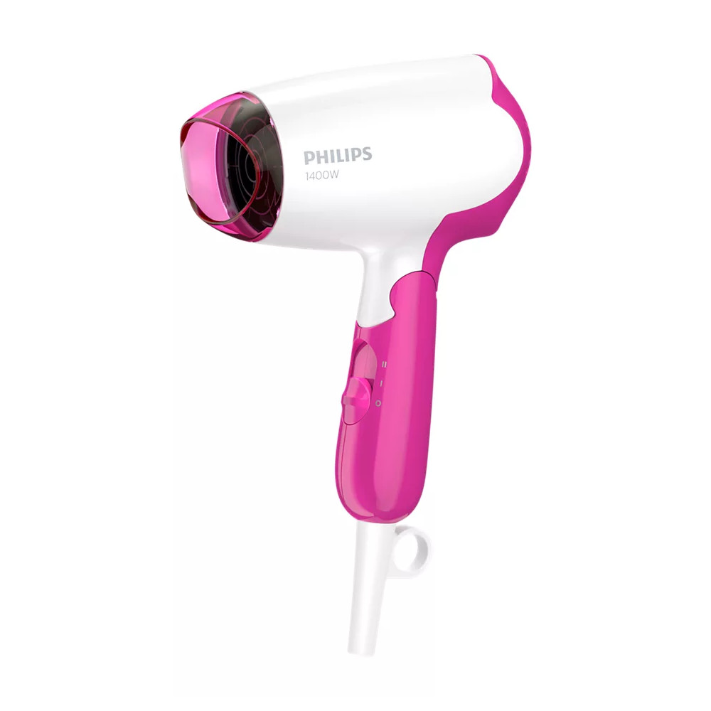 Philips Hair Dryer BHD003/00 1400 W, Number of temperature settings 2, White/Pink