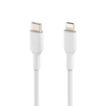 Belkin BOOST CHARGE CAA003bt1MWH USB-C to Lightning, 1 m, White