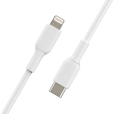 Belkin BOOST CHARGE CAA003bt1MWH USB-C to Lightning, 1 m, White