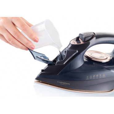 ETA Iron Kiara ETA127690000 Cordless Steam Iron, 2200 W, Water tank capacity 220 ml, Continuous steam 40 g/min, Black