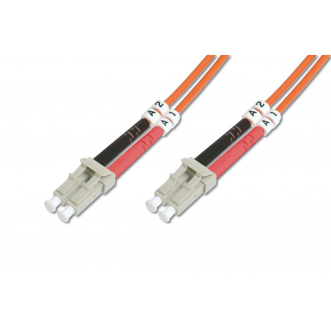 Digitus FO Patch Cord, Duplex, LC to LC MM OM2 50/125 , 3 m