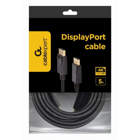 Gembird DisplayPort cable, 4K CC-DP2-5M Black, 5 m