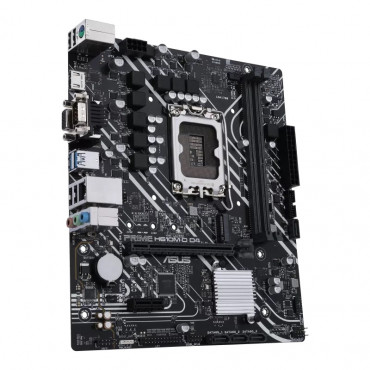 Asus PRIME H610M-D D4 Processor family Intel, Processor socket LGA1700, DDR4 DIMM, Memory slots 2, Supported hard disk drive int