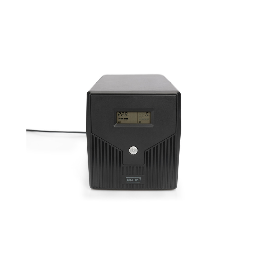 Digitus Line-Interactive UPS DN-170074, 1000VA, 600W, 2x 12V/7Ah battery, 4x CEE 7/7 outlet, 2x RJ45, 1x USB 2.0 type B, 1x RS23