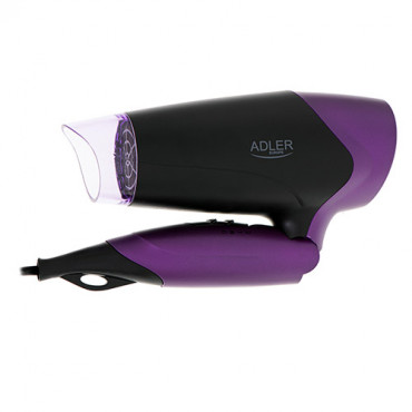 Adler Hair Dryer AD 2260 1600 W, Number of temperature settings 2, Black/Purple