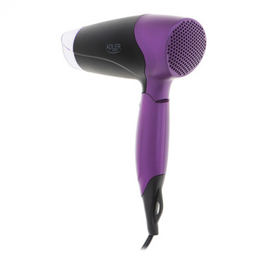 Adler Hair Dryer AD 2260 1600 W, Number of temperature settings 2, Black/Purple