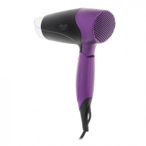 Adler Hair Dryer AD 2260 1600 W, Number of temperature settings 2, Black/Purple