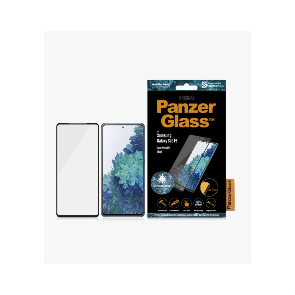 PanzerGlass Samsung, Galaxy S20 FE CF, Glass, Black, Clear Screen Protector