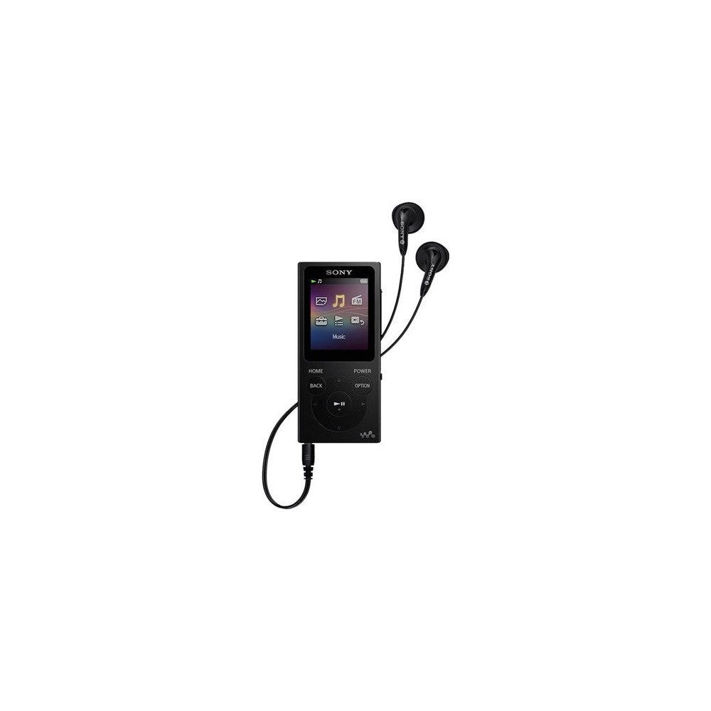 Sony Walkman NW-E394B MP3 Player with FM radio, 8GB, Black