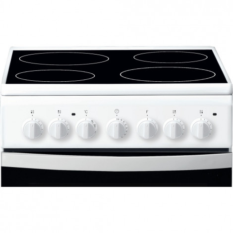 INDESIT Cooker IS5V4PHW/E Hob type Vitroceramic, Oven type Electric, White, Width 50 cm, Grilling, 61 L, Depth 60 cm