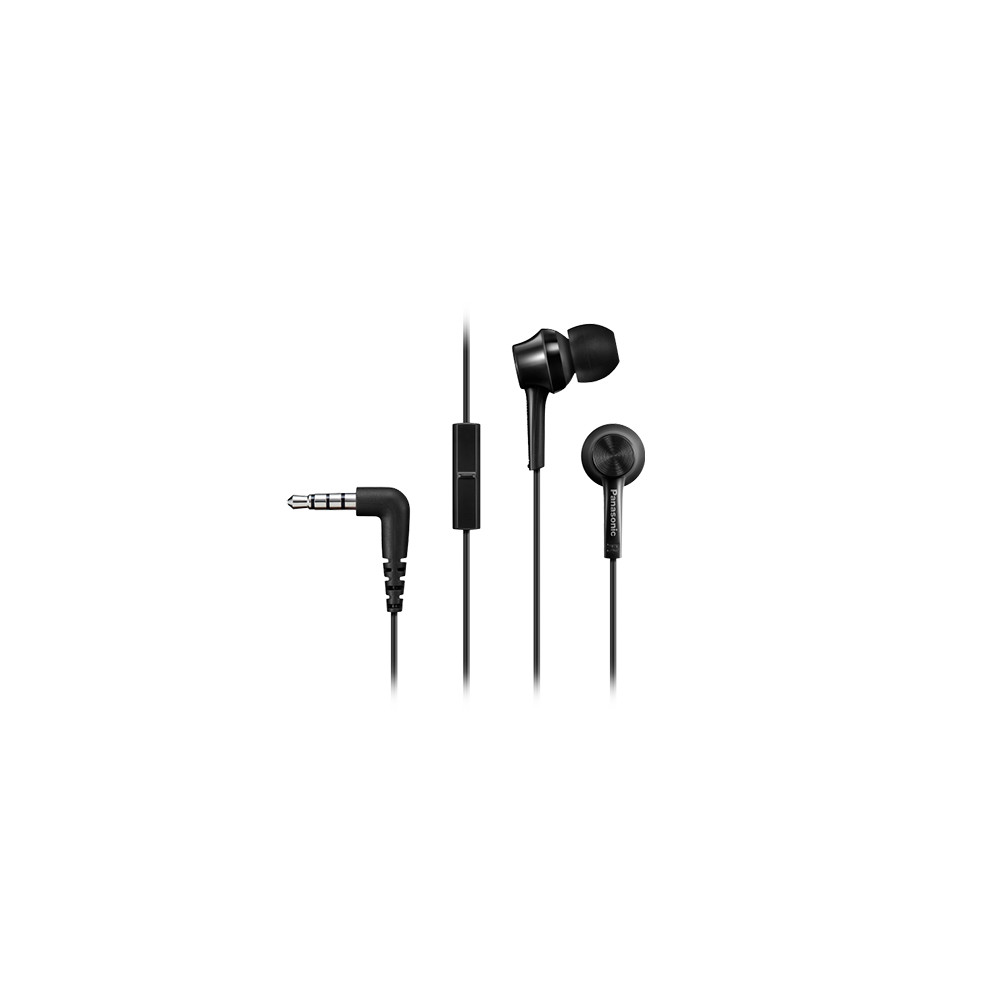 Panasonic Canal type RP-TCM115E-K In-ear, 3.5mm (1/8 inch), Microphone, Black,