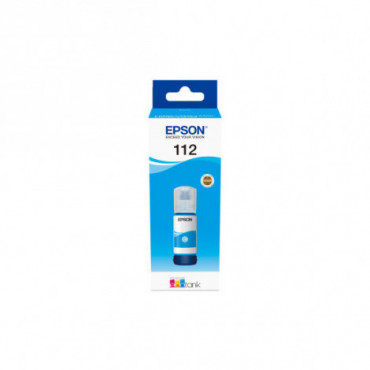 OEM EPSON 112 EcoTank Pigment Cyan ink bottle                                                                           