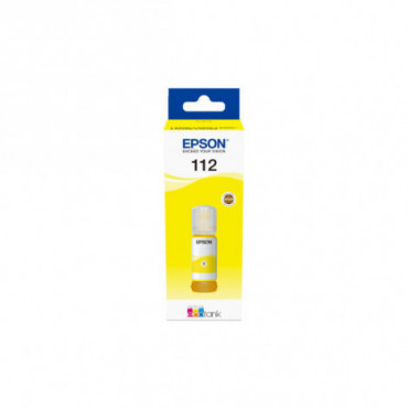 OEM EPSON 112 EcoTank Pigment Yellow ink bottle                                                                         