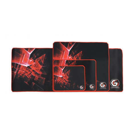 Gembird MP-GAMEPRO-L Gaming mouse pad PRO, Large Black/Red, 400 x 450 x 3 mm