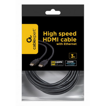 Cablexpert HDMI High speed male-male cable, 3.0 m, bulk package Cablexpert