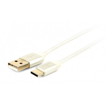 Gembird USB Type-C cable with braid and metal connectors, 1.8 m