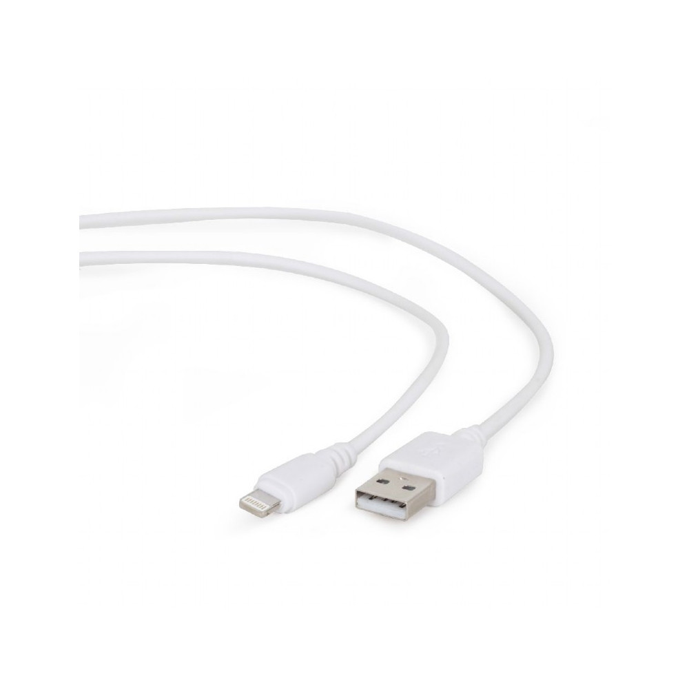 Cablexpert 8-pin sync and charging cable, white, 1 m