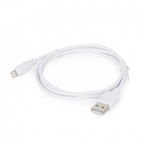 Cablexpert 8-pin sync and charging cable, white, 1 m