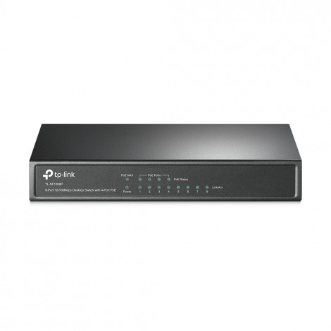 TP-LINK Switch TL-SF1008P Unmanaged, Desktop, 10/100 Mbps (RJ-45) ports quantity 8, PoE ports quantity 4, Power supply type Exte