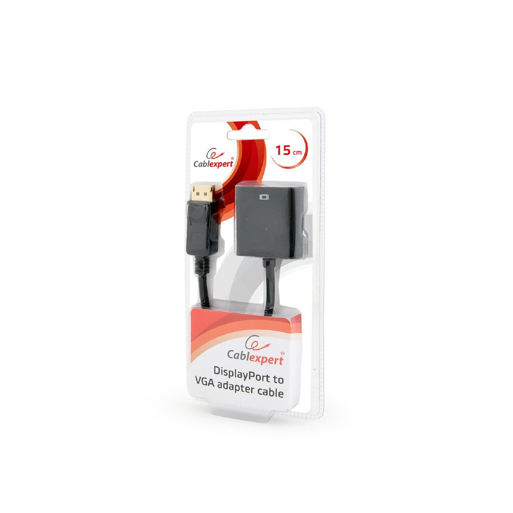 Cablexpert DisplayPort to VGA adapter cable, Black