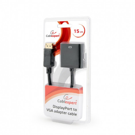 Cablexpert DisplayPort to VGA adapter cable, Black