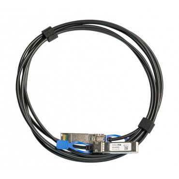 MikroTik 25GBase Direct Attach Cable XS+DA0003 SFP/SFP+/SFP28, Maximum transfer distance 3 m, Supports SFP 1G/SFP+ 10G/25G SFP28