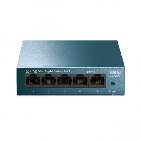 TP-LINK Desktop Network Switch LS105G 10/100/1000 Mbps (RJ-45), Unmanaged, Desktop, Ethernet LAN (RJ-45) ports 5