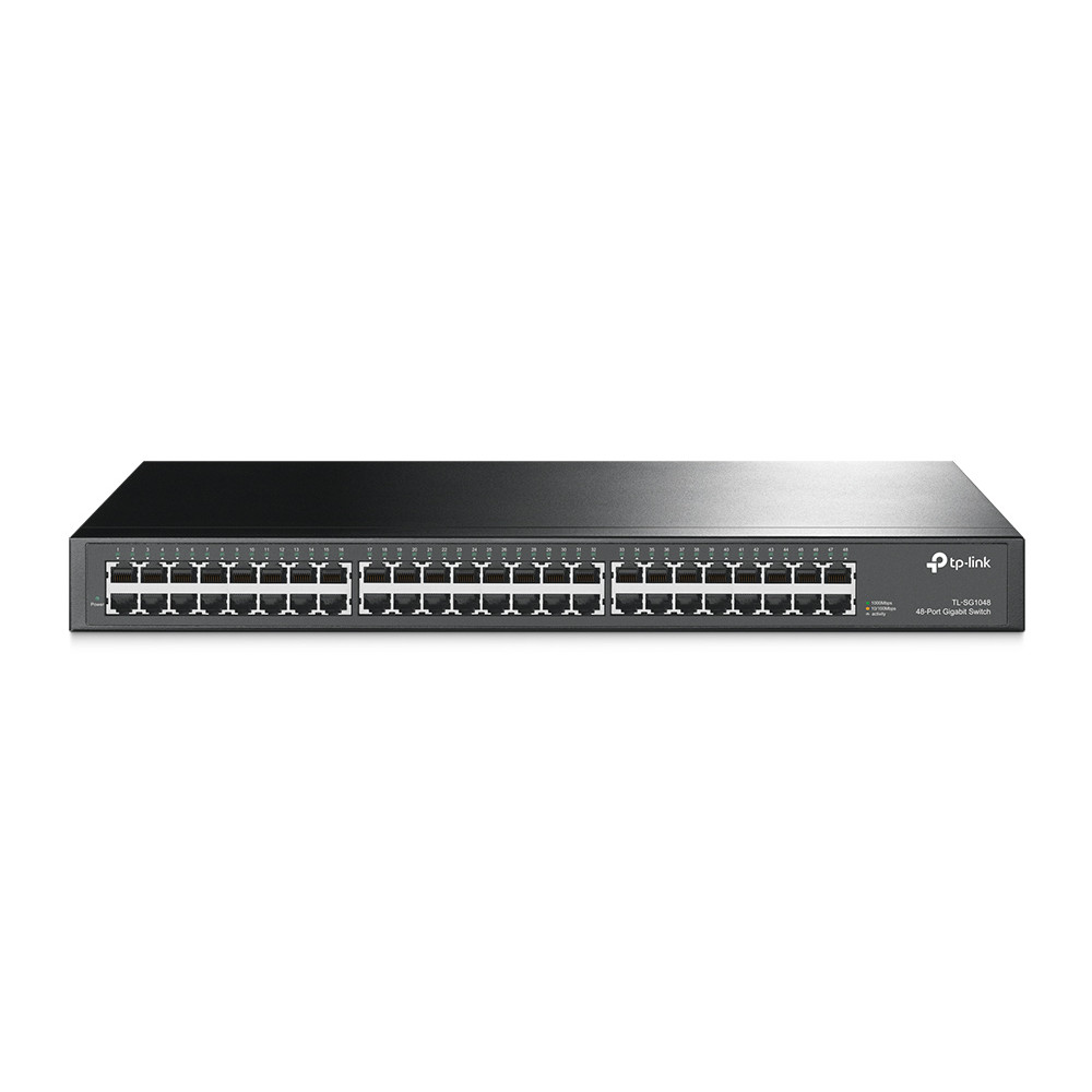TP-LINK 48-Port Gigabit Rackmount Switch TL-SG1048 10/100/1000 Mbps (RJ-45), Unmanaged, Rack mountable, Ethernet LAN (RJ-45) por