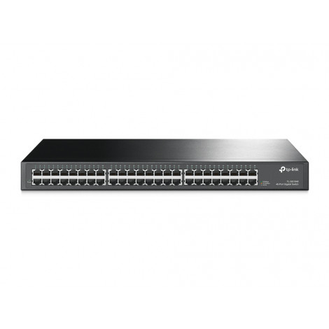 TP-LINK 48-Port Gigabit Rackmount Switch TL-SG1048 10/100/1000 Mbps (RJ-45), Unmanaged, Rack mountable, Ethernet LAN (RJ-45) por