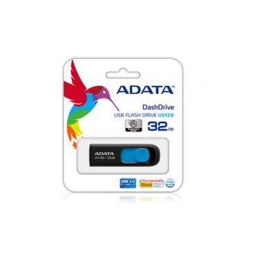 ADATA UV128 64 GB, USB 3.0, Black/Blue