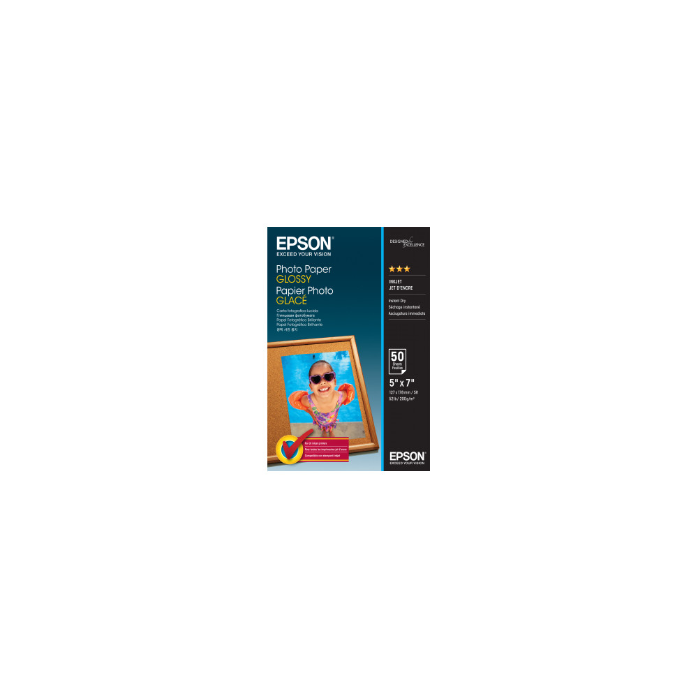 Epson Photo Paper Glossy 50 sheets, 13 x 18 cm, 200 g/m