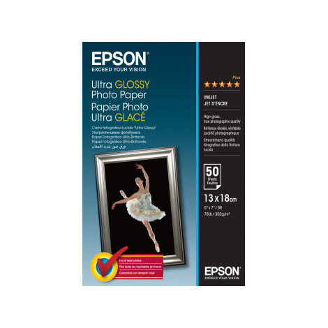 Epson Ultra Glossy Photo Paper 50 sheets, 13 x 18 cm, 300 g/m
