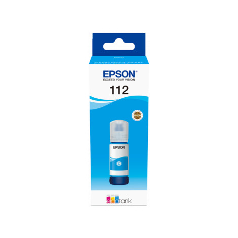 Epson 112 EcoTank Pigment C13T06C24A Ink Bottle, Cyan