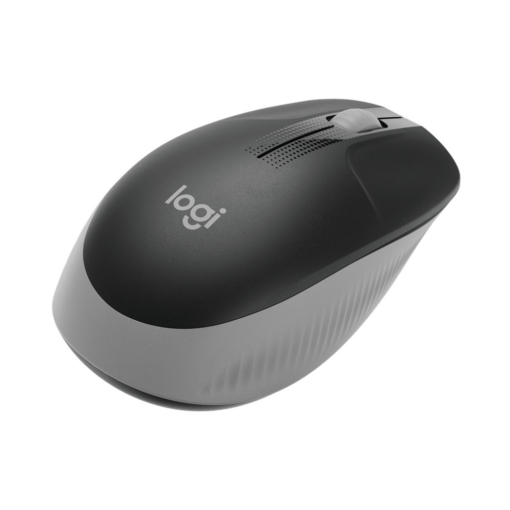 Logitech Full size Mouse M190 Wireless, Mid Grey, USB