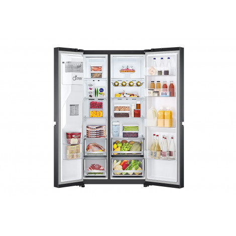 LG Refrigerator GSLV71MCLE Energy efficiency class E, Free standing, Side by side, Height 179 cm, No Frost system, Fridge net ca