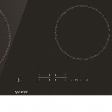 Gorenje Hob ECT641BSC Vitroceramic, Number of burners/cooking zones 4, Black, Display, Timer